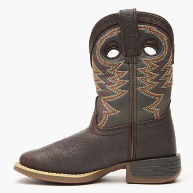 Durango® Lil' Rebel Pro™ Little Kid's Brown Western Boot, , large
