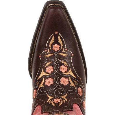 Crush™ by Durango® Women's Vintage Rose Gold Floral Western Boot, , large