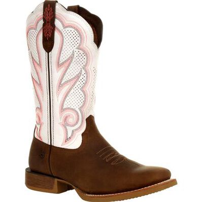 Durango® Lady Rebel Pro™ Women's White Ventilated Western Boot, , large