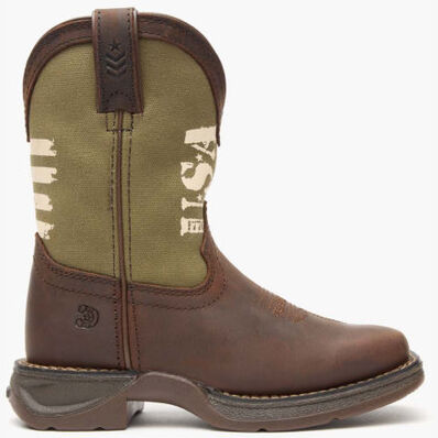 Lil' Rebel™ by Durango® Little Kids' Army Western Boot, , large