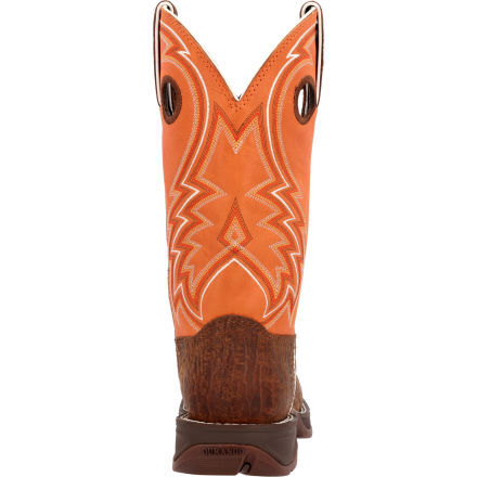 DDB0392 Rebel by Durango Cedar Bark and Monarch Orange Western Boot