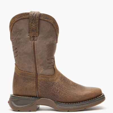 Durango® Lil' Rebel™ Acorn Flag Western Kids Boot, , large