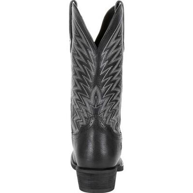 Durango® Rebel Frontier™ Black Western R-Toe Boot, , large