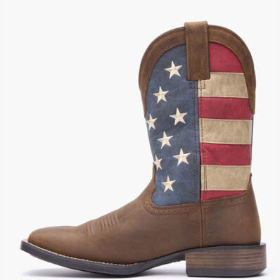 Durango® Saddlebrook™ Brown Union Flag Western Boot, , large