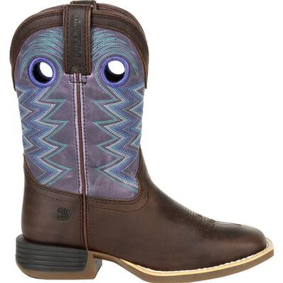 Durango Lil' Rebel Pro Big Kid's Amethyst Western Boot, , large