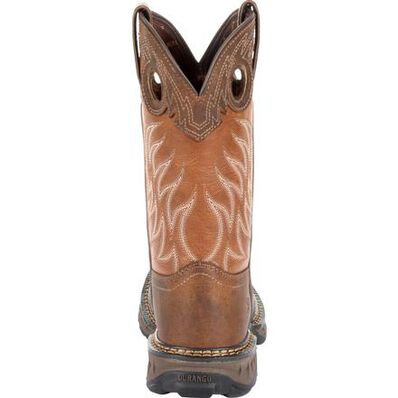 Lil' Durango® Maverick XP™ Big Kids Brown Western Work Boot, , large