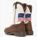 Lil' Rebel™ by Durango® Big Kids Distressed Flag Western Boot, , large