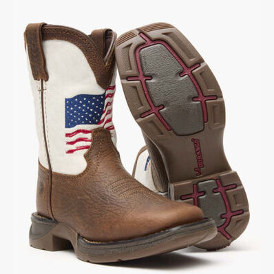 Lil' Rebel™ by Durango® Little Kids Distressed Flag Western Boot, , large