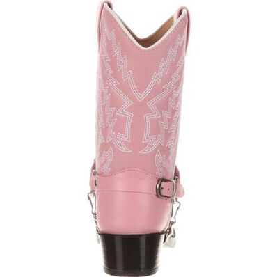 Durango® Big Kid Pink Rhinestone Western Boot, , large