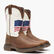 Lil' Rebel™ by Durango® Big Kids Distressed Flag Western Boot, , large