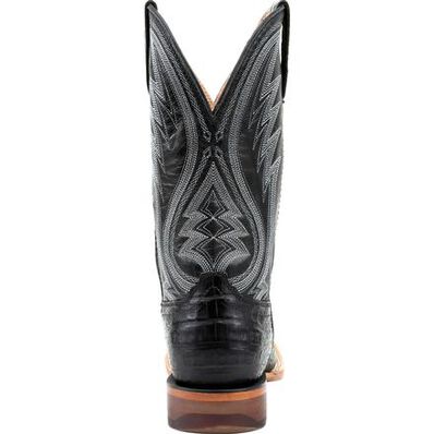 Durango® Premium Exotics™ Black Onyx Caiman Western Boot, , large
