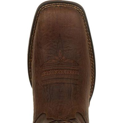 Rebel™ by Durango® Brown Distressed Flag Embroidery Western Boot, , large