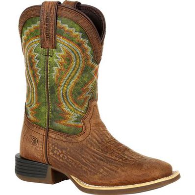 Lil' Durango® Rebel Pro™ Big Kid's Briar Green Western Boot, , large