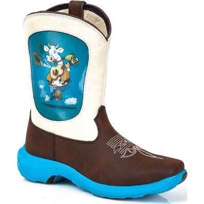 LIL' DURANGO® Toddler Cow Lenticular Western Boot, , large