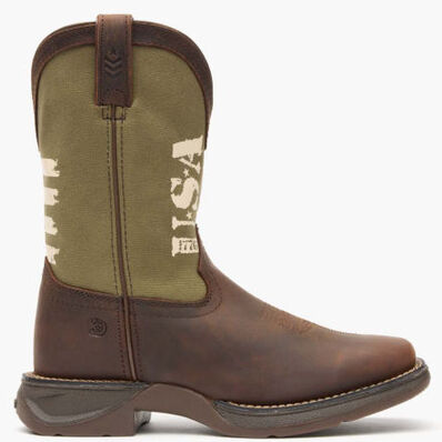 Lil' Rebel™ by Durango® Big Kids' Army Western Boot, , large