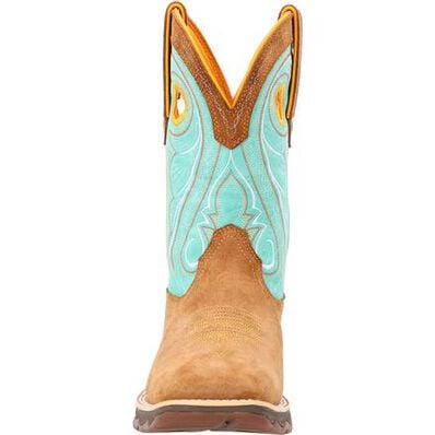 Lady Rebel™ by Durango® Women's Dusty Brown & Sky Blue Western Boot, , large