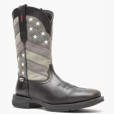 Rebel™ by Durango® Faded Black Flag Western Boot, , large