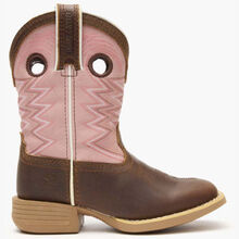 Durango® Lil' Rebel Pro™ Little Kids’ Dark Chestnut Bubble Gum Western Boot