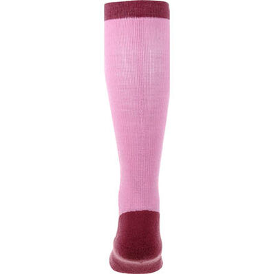 Durango® Boot Unisex Lightweight Merino Wool Socks, PINK, large
