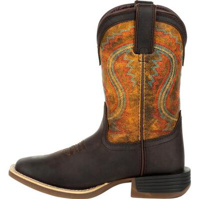 Lil' Durango® Rebel Pro™ Big Kid's Burnt Orange Western Boot, , large