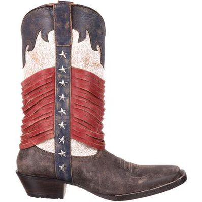 Durango® Dream Catcher™ Americana Wrapped Fringe Western Boot, , large