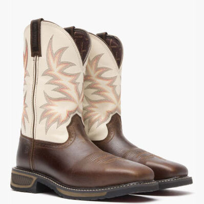 Durango® WorkHorse™ Chocolate Bone Steel Toe Western Work Boot, , large