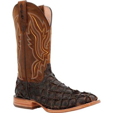 Durango® Premium Exotics™ Dark Brown Pirarucu Western Boot, , large