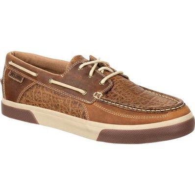 Durango® Music City™ Men's Western Embossed Boat Moc, , large