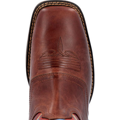 Rebel by Durango® Burnished Pecan Fire Brick Western Boot, , large