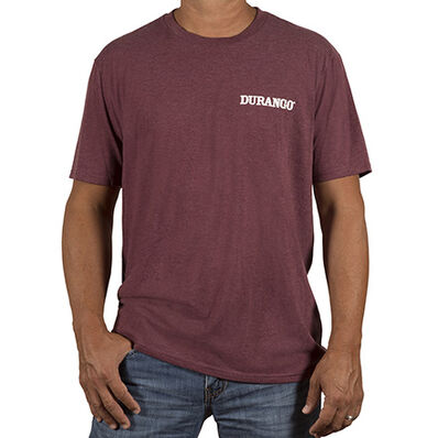 Durango® Unisex Triblend Tshirt, Maroon Red Frost, large