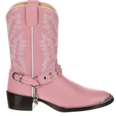 Durango® Big Kid Pink Rhinestone Western Boot, , large