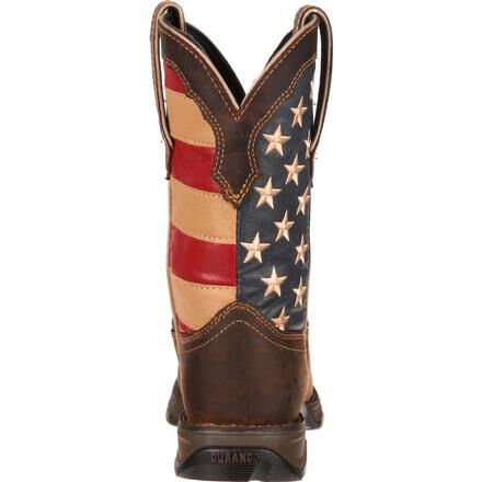 durango flag strap cowboy boot