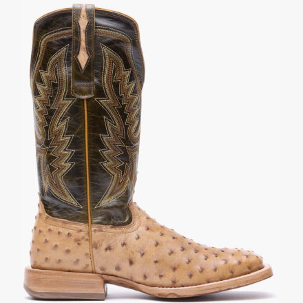 Ostrich skin boots mens cheap