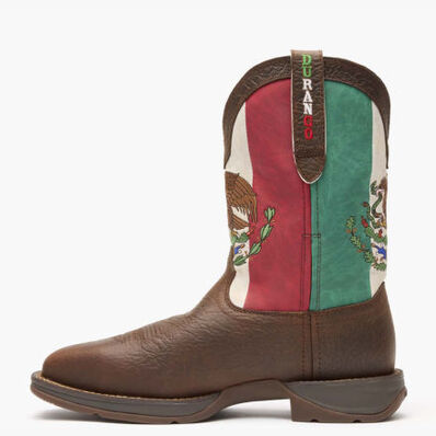 Rebel by Durango® Steel Toe Mexico Flag Western Boot, , large