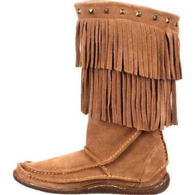 Durango® City Women's Santa Fe Fringe Moccasin, , large