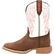Durango® Lil' Rebel Pro™ Little Kid's Trail Brown and White Western Boot, , large