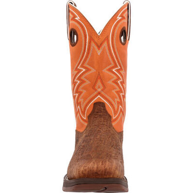 Rebel™ by Durango® Cedar Bark and Monarch Orange Western Boot, , large