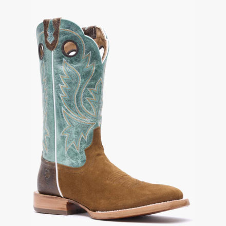 Old west roughout suede cowboy boots top