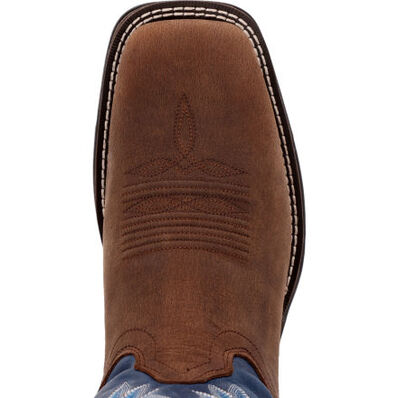 Rebel™ by Durango® Saddle Brown Denim Blue Western Boot, , large