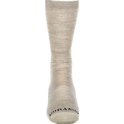 Durango® Boot Light Weight Merino Wool Socks, TAN, large