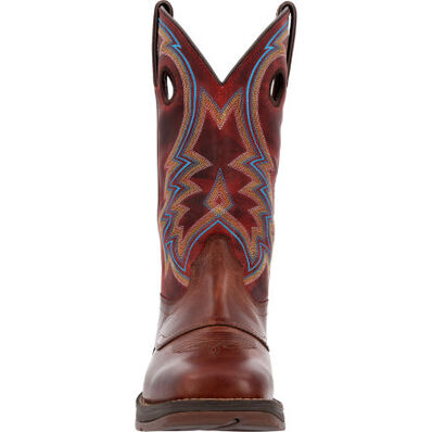 Rebel by Durango® Burnished Pecan Fire Brick Western Boot, , large