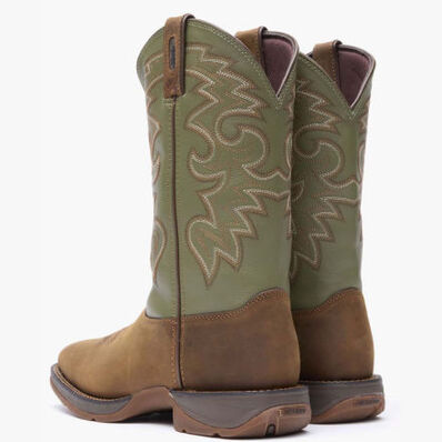 Rebel™ by Durango® Coffee & Cactus Pull-On Western Boot, , large