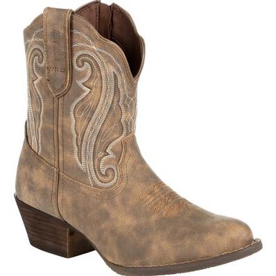 Crush™ by Durango® Women's Distressed Shortie Western Boot, , large