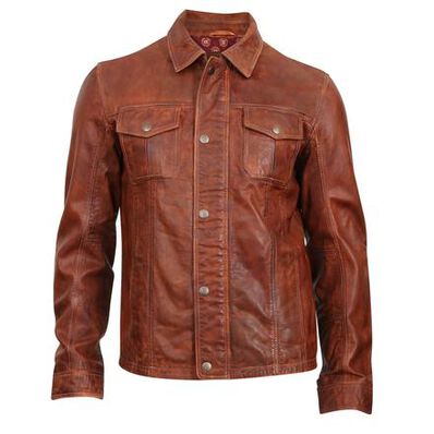Durango® Leather Company Cow Puncher Brown Jacket, DLC0048