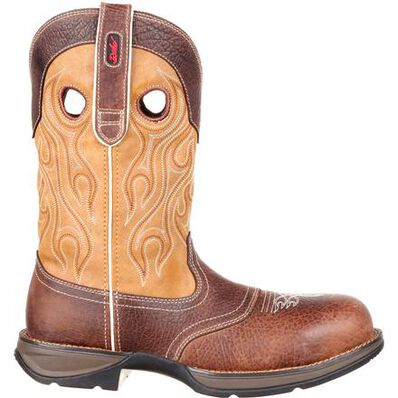 Rebel™ by Durango® Composite Toe Waterproof Saddle Western Boot, , large