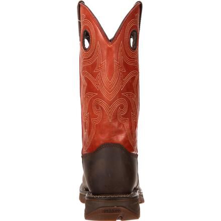 Workin Rebel by Durango Orange Brown Saddle Western Boot