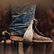 Cowboy wearing western boot DDB0290 in stirrup