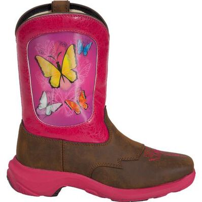 Durango® Little Kid Butterfly Lenticular Western Boot, , large