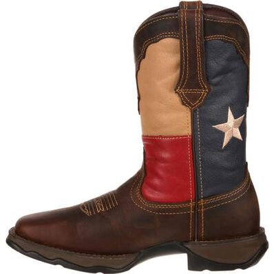 Lady Rebel™ by Durango® Texas Flag Pull-On Western Boot, , large