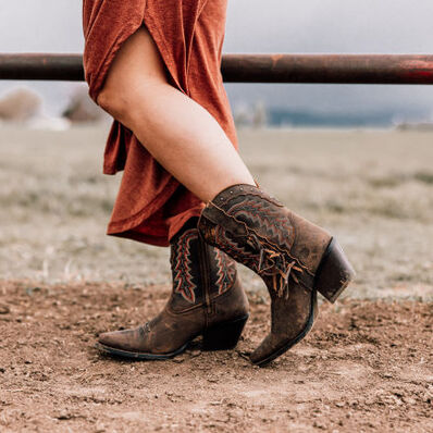Crush™ by Durango® Women's Roasted Pecan Bootie Western Boot, , large